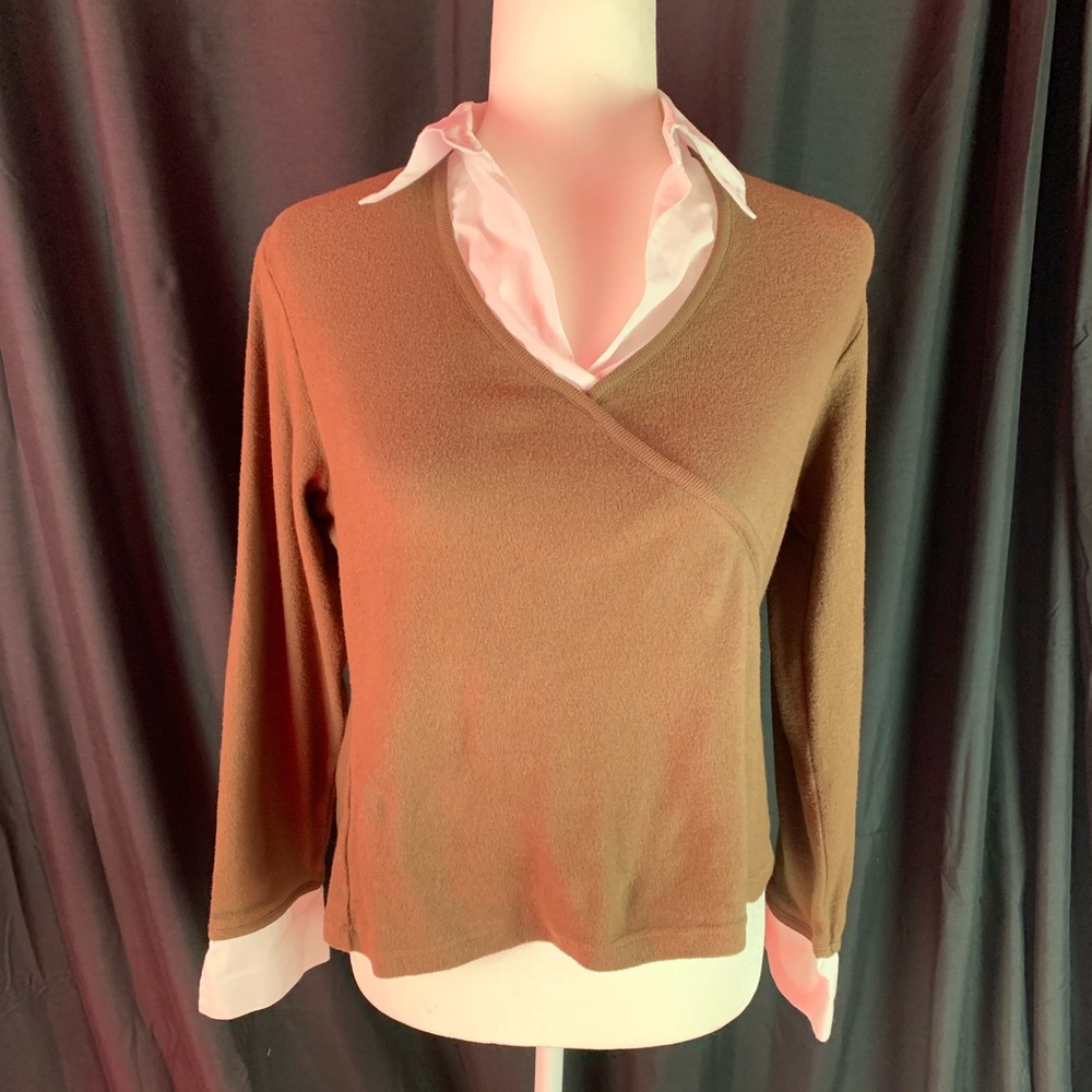 Contact brown sweater size L